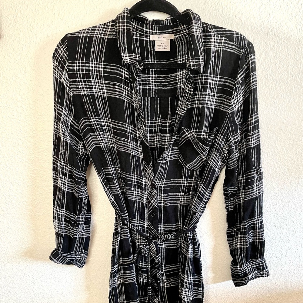 Flannel Shirtdress